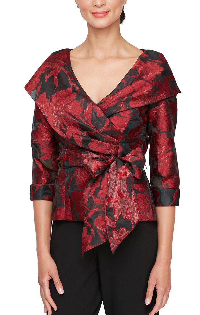 Portrait collar evening blouse hotsell