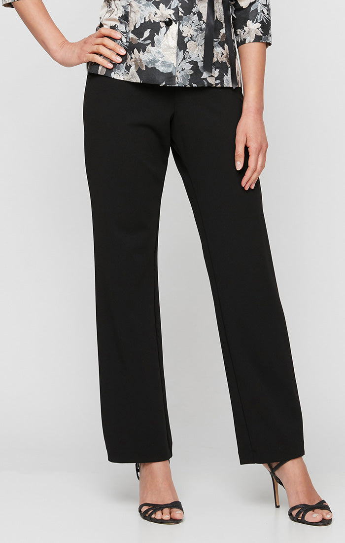 Alex Evenings Black Crepe Slim Leg Pants Alex Evenings Black Crepe Slim Leg Pants