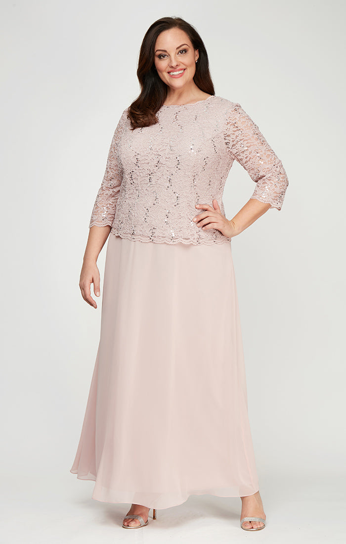 chinese dress ladies Sweetheart Short-Sleeved Plus Size Mother of The Bride Sheath Dress with Lace Appliques main image 0