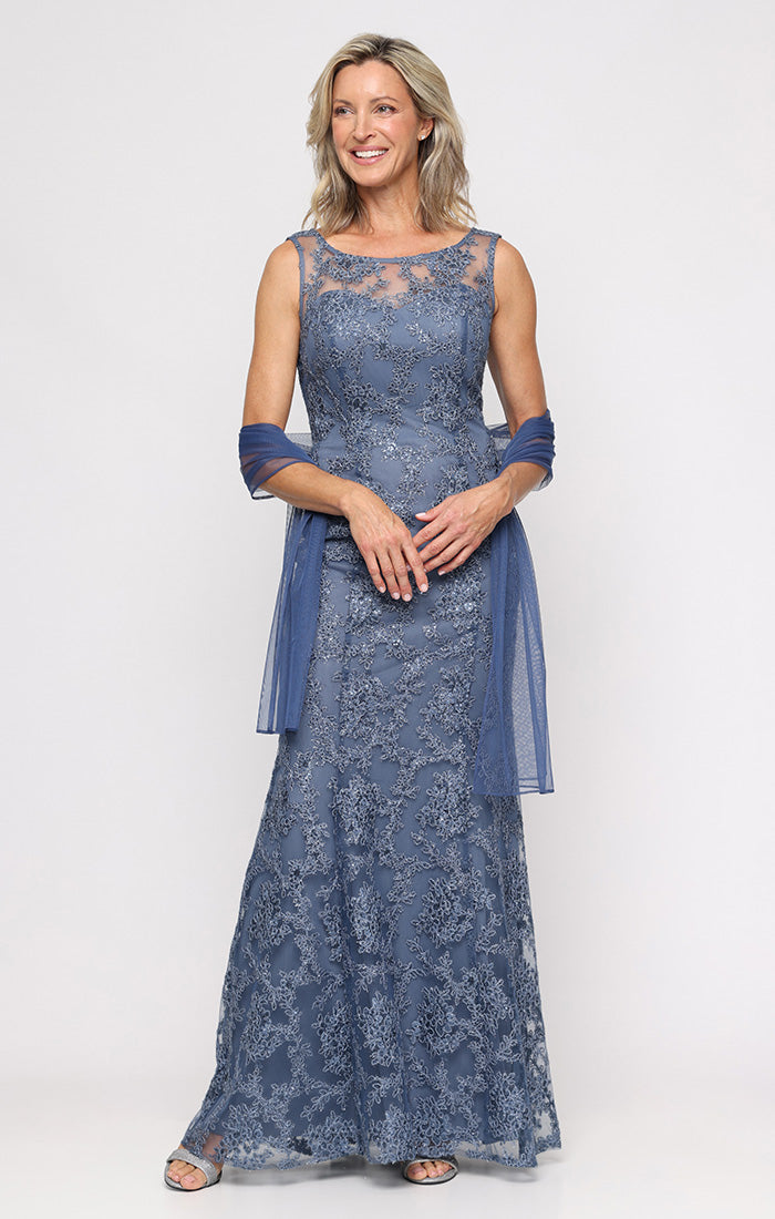 Regular - Embroidered Tulle Gown Regular - Embroidered Tulle Gown