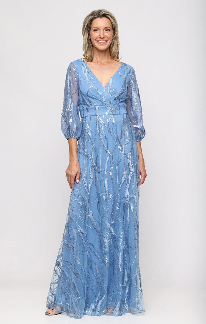 alex evenings long dresses Regular Sage Lace Off Shoulder length:maxi quality textile materials Color:White Iridescent