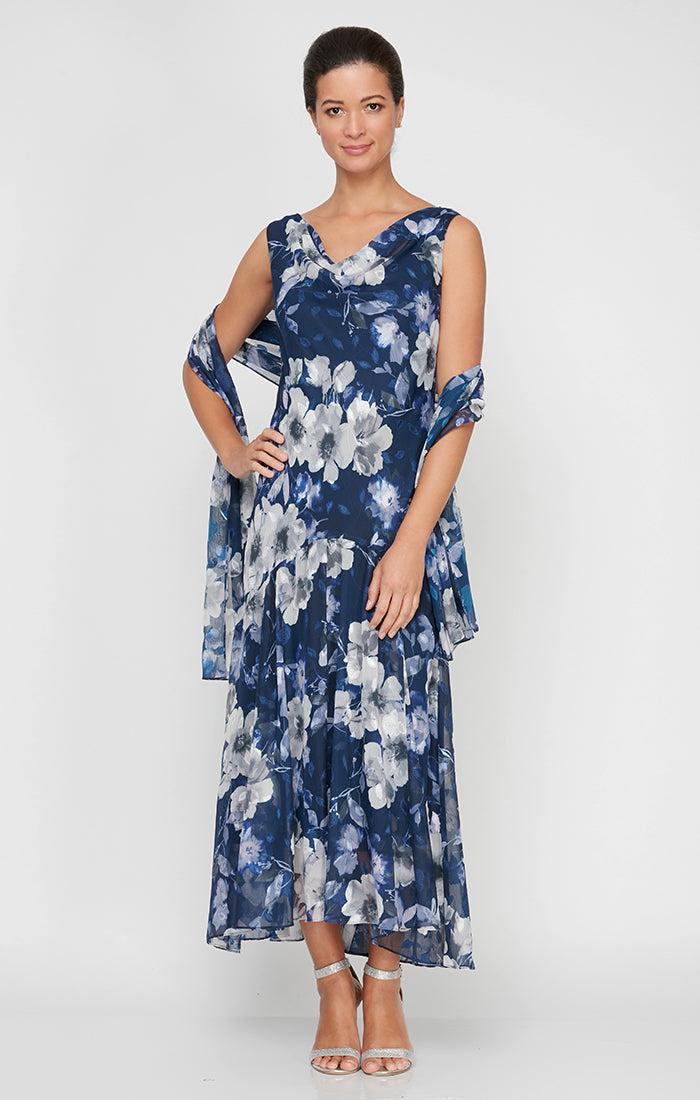 sachin and babi light blue dress Alex Evenings Floral Dresses for Women main image 1