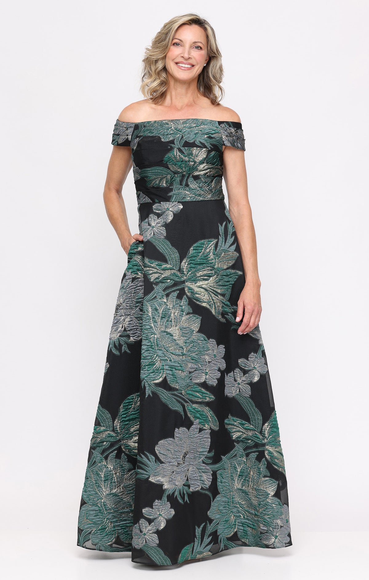 black / green
