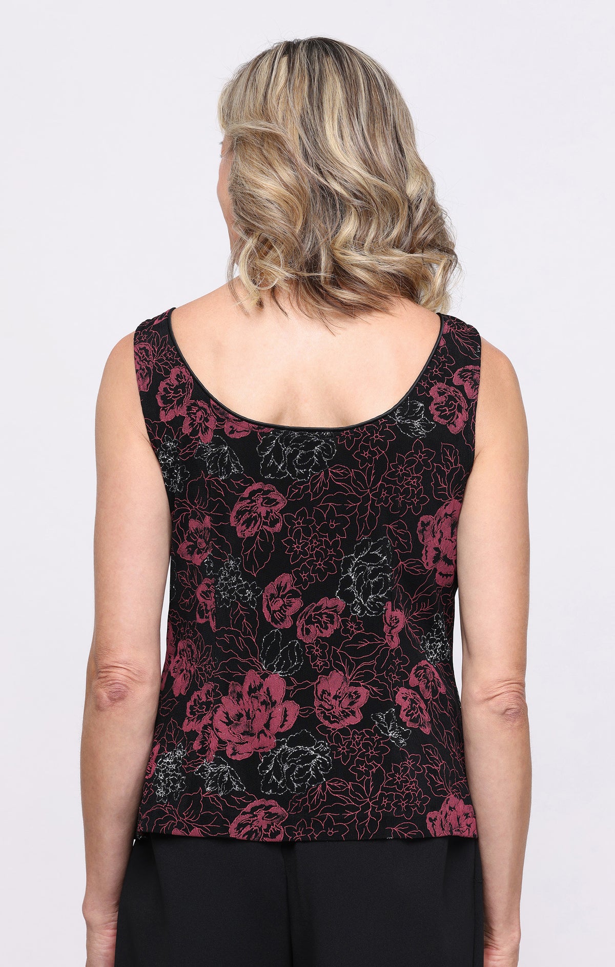 black / red