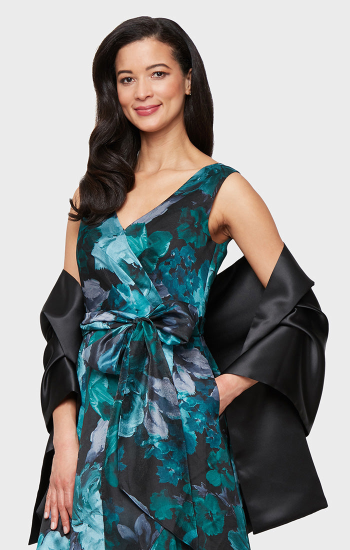 Alex Evenings Satin Shawl