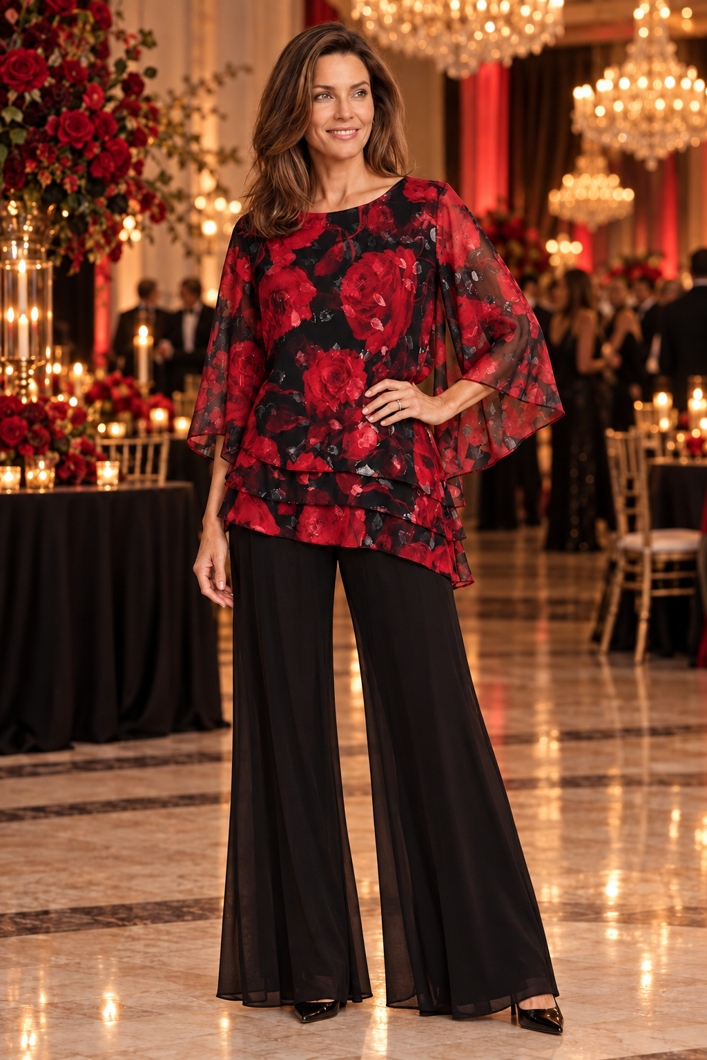 black / red