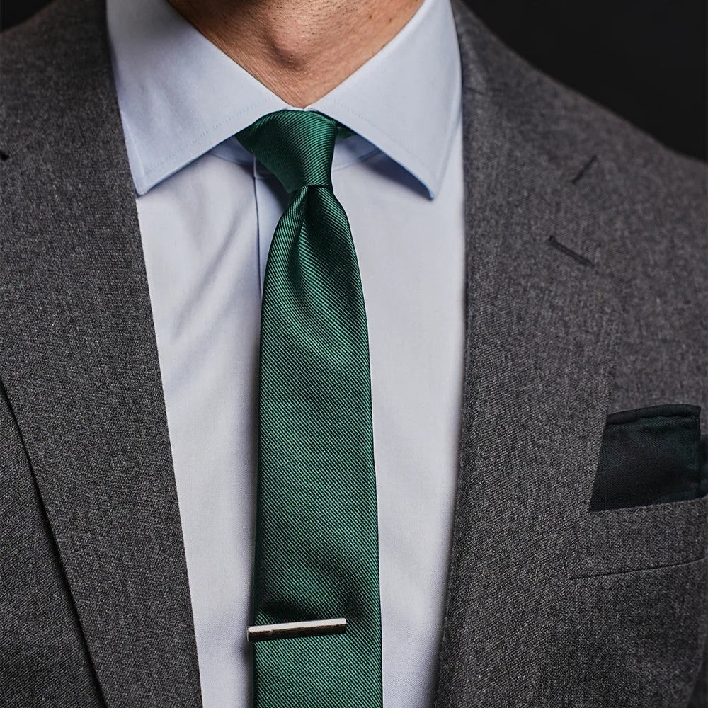 Silver Shot Tie Bar