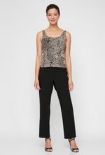 Slinky Glitter Twinset & Chiffon Pant