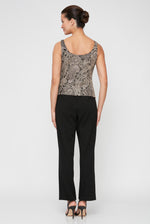 Slinky Glitter Twinset & Chiffon Pant