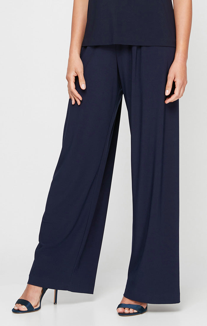 Petite Matte Jersey Straight Leg Long Pant