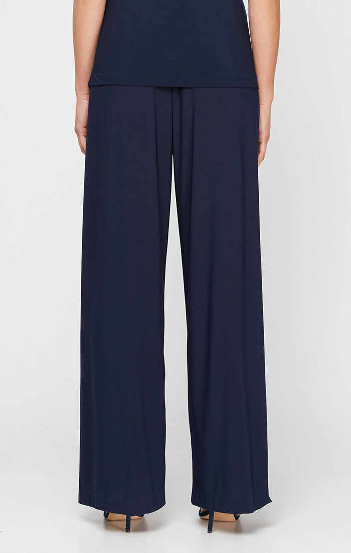 Matte Jersey Straight Leg Long Pant