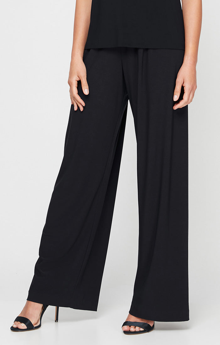 Matte Jersey Straight Leg Long Pant