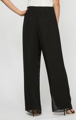 Petite Asymmetric Blouse & Chiffon Pant