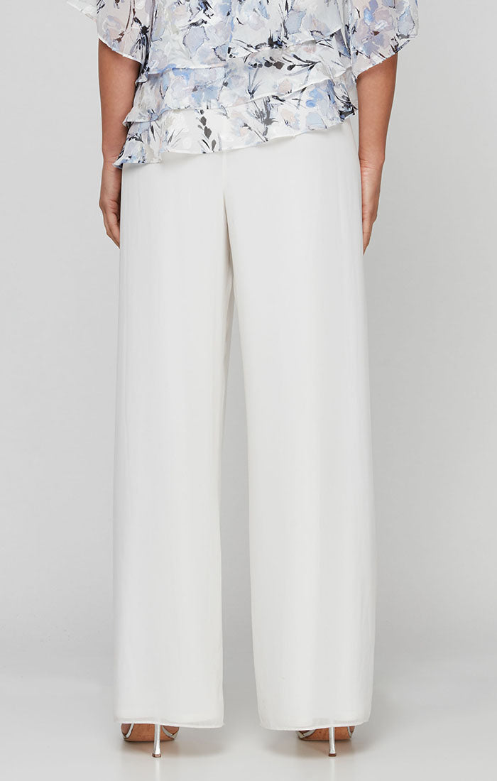 Petite Silky Chiffon Basic Pant