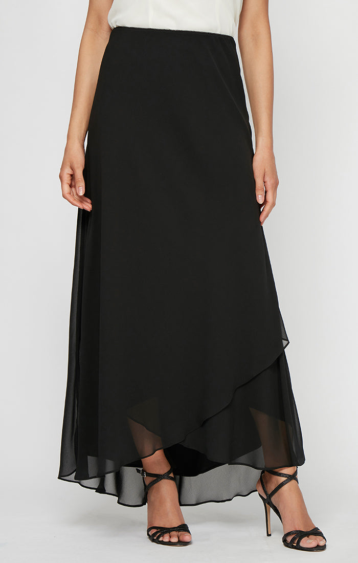 Long Chiffon Skirt with Tulip Hem