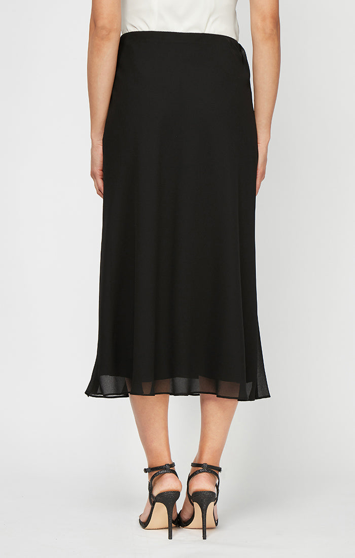 Tea-Length A-Line Georgette Skirt