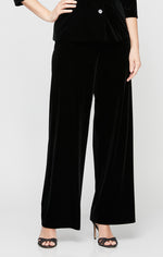 Flat Front Velvet Pant