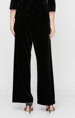 Flat Front Velvet Pant