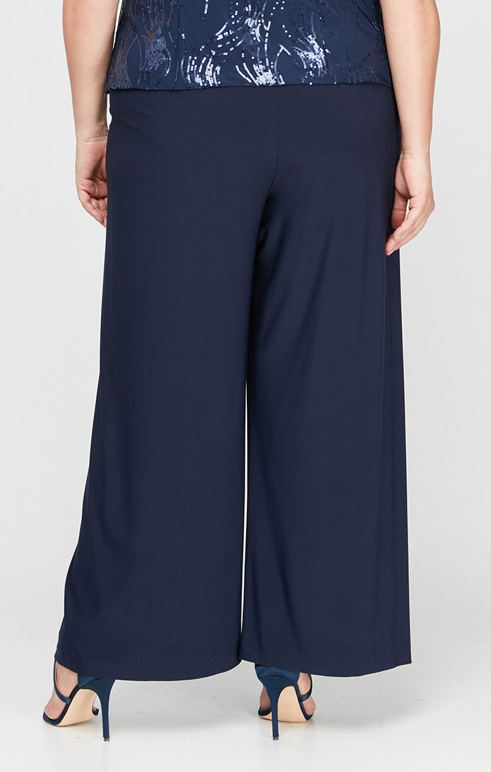 Plus Matte Jersey Straight Leg Long Pant