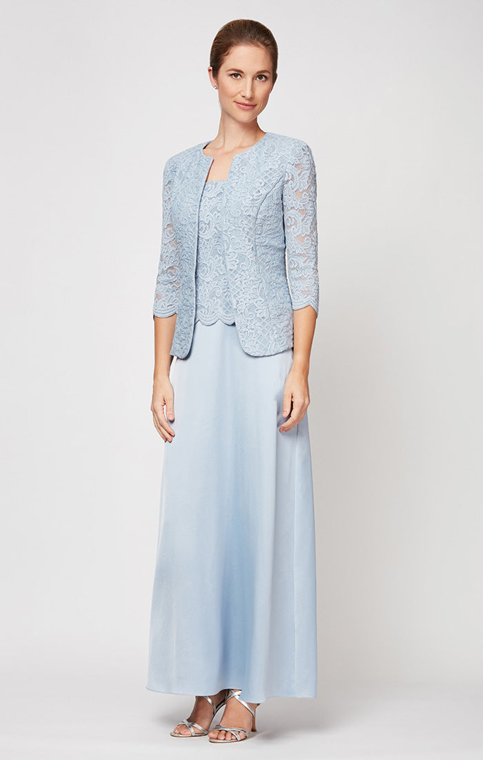 jackets for lace dresses Alex Evenings Petite Lace Dress and Jacket - Blush