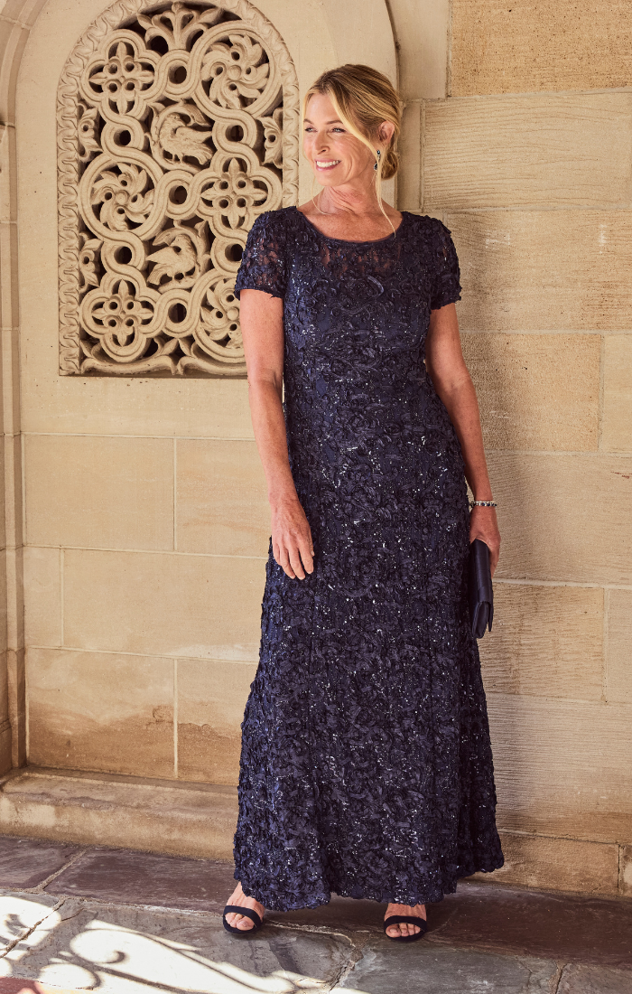 Tiffany Soutache Sequin Lace Dress