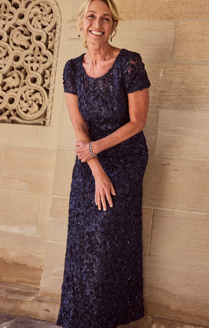 Tiffany Soutache Sequin Lace Dress