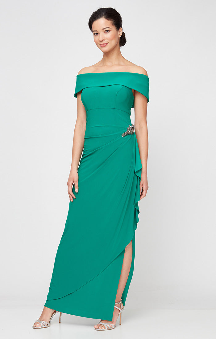 Regular - Nora Off-the-Shoulder Matte Jersey Dress