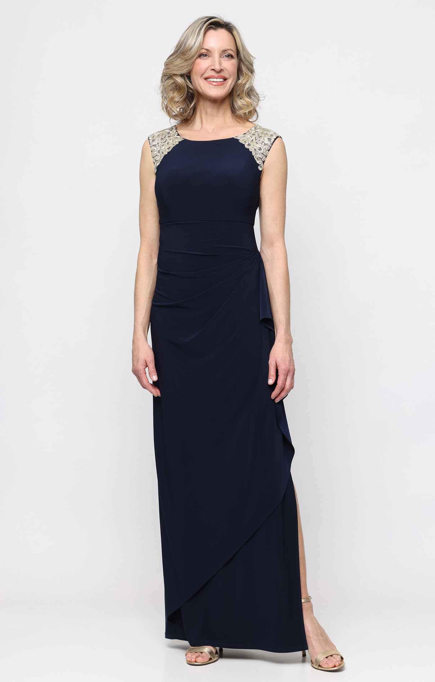 navy / gold