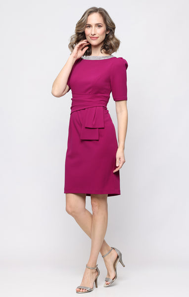 Alex Evenings Women's Embellished Sheath Dress - PINE