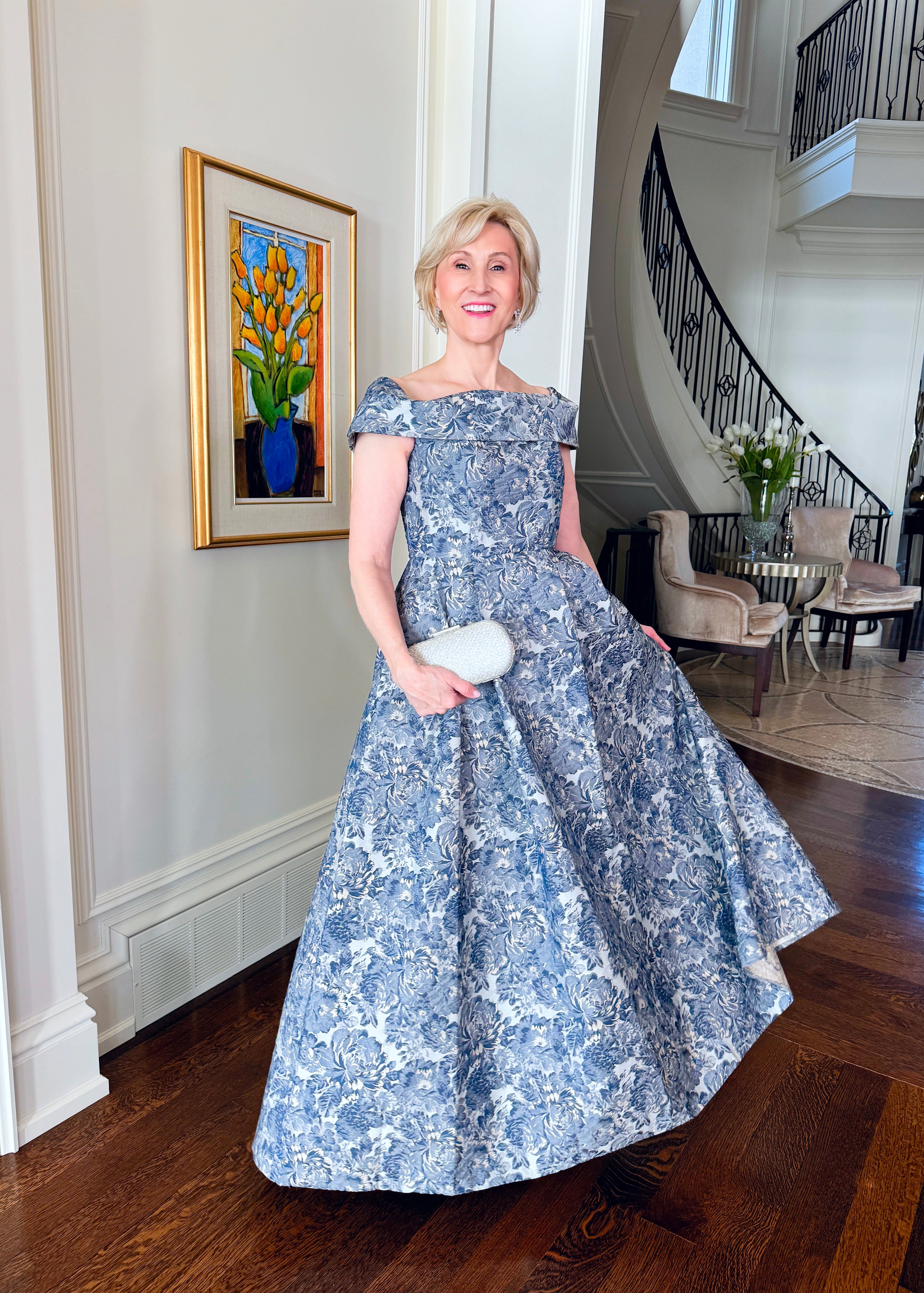 Melanie Off-The-Shoulder Ballgown