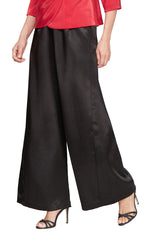 Petite Wide Leg Satin Pant