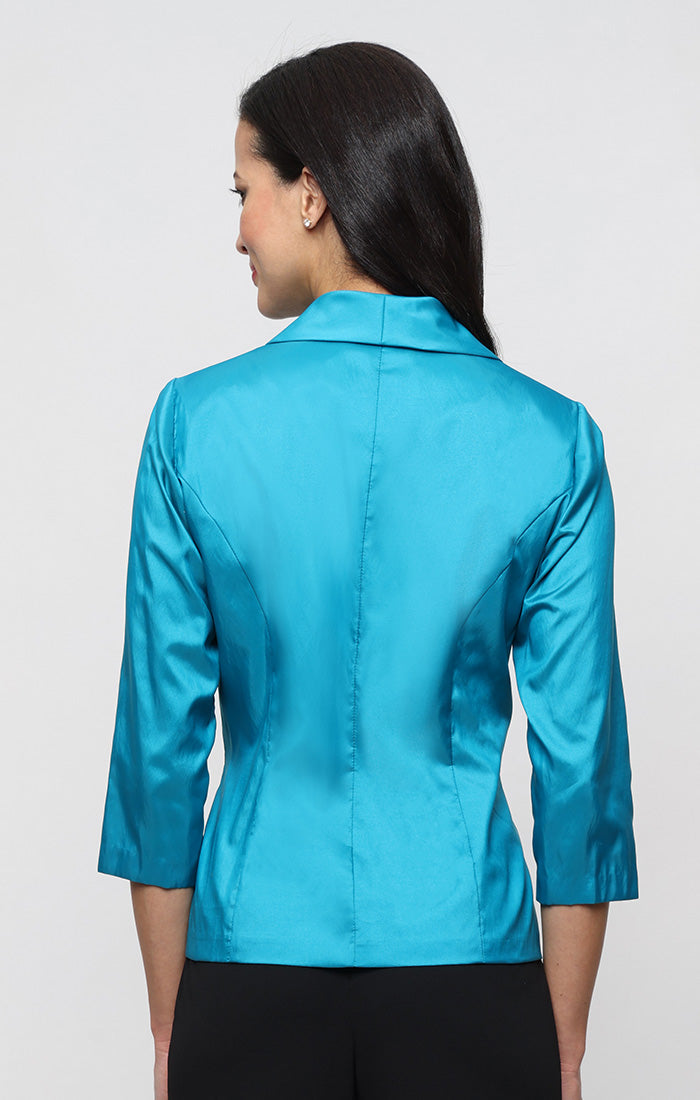 3/4 Sleeve Taffeta Blouse