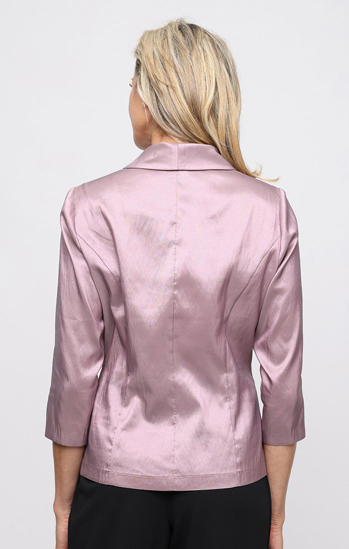 Petite - Taffeta Surplice-Neckline Blouse