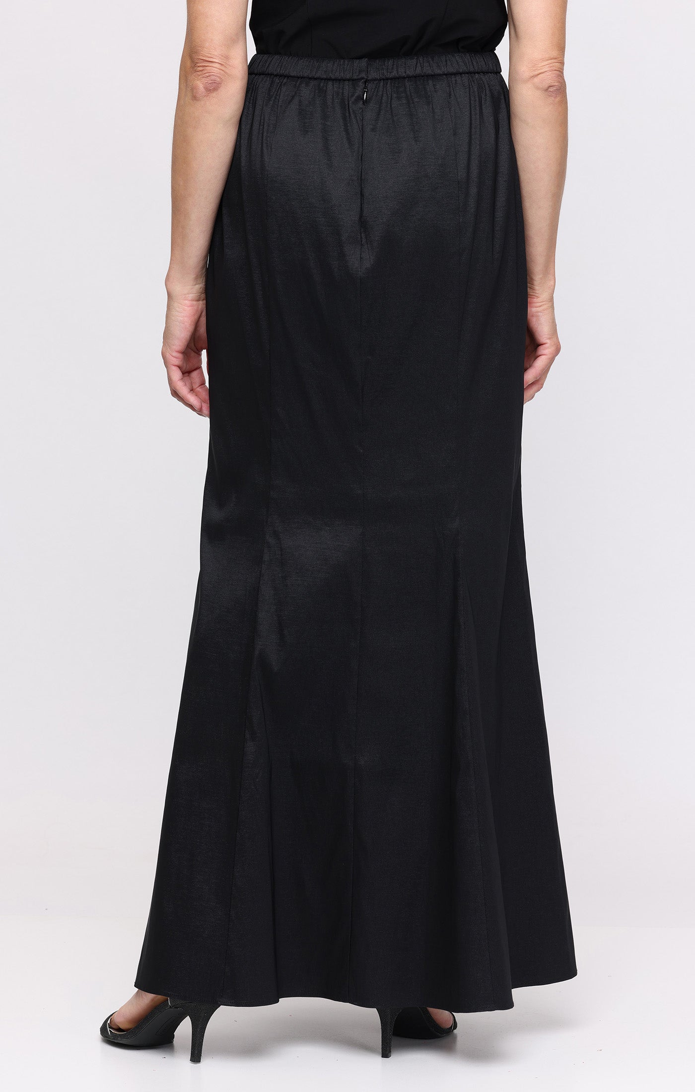 Long Stretch Taffeta Mermaid Skirt