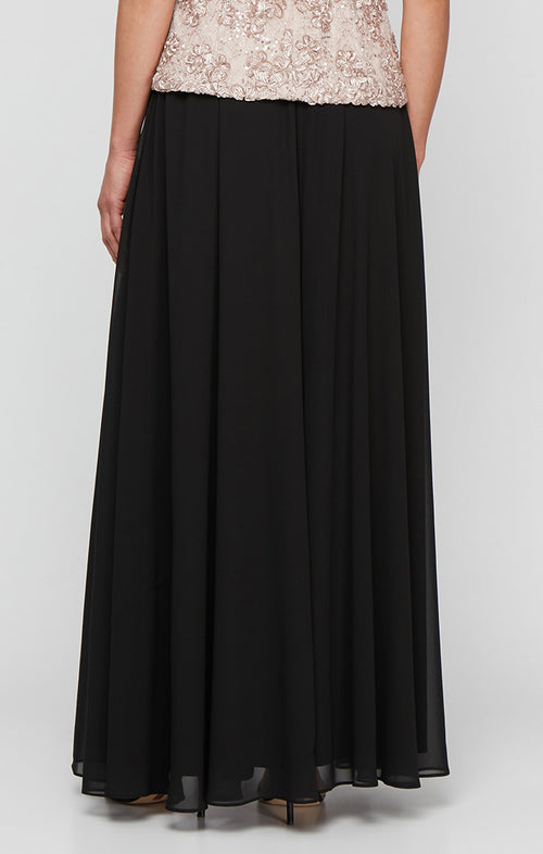 Long Chiffon Full Skirt