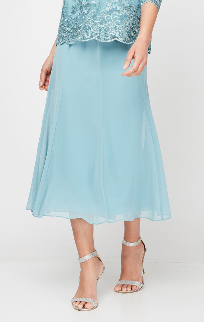 Regular - Tea-Length Chiffon Skirt