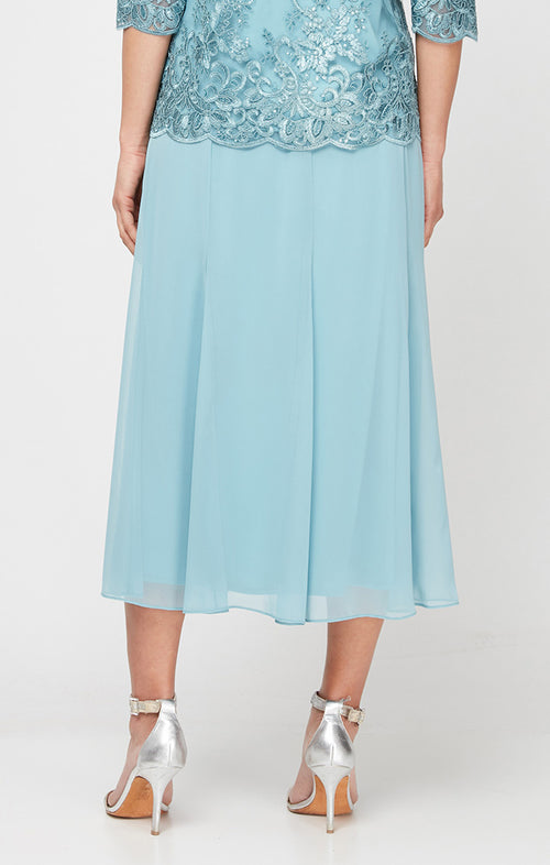 Regular - Tea-Length Chiffon Skirt