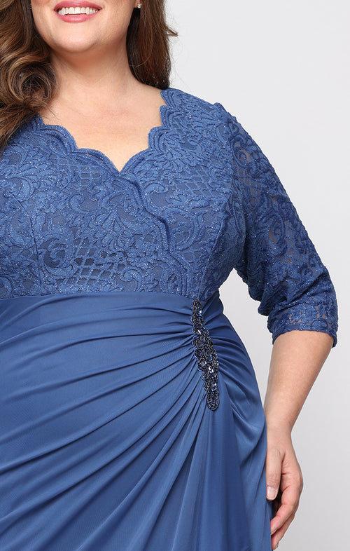 Plus - Victoria Empire Waist Gown