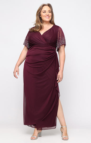 green emerald velvet dress Abby Rose 3190 Size 22 Dolphin Blue Plus Size Cocktail Dress Corset Long Sleeve Homecoming Dress Formal Flared