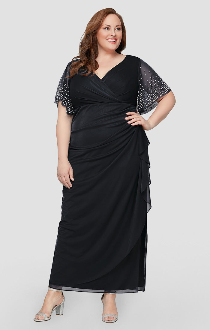 Plus - Layla Long Empire Waist Dress Plus - Layla Long Empire Waist Dress