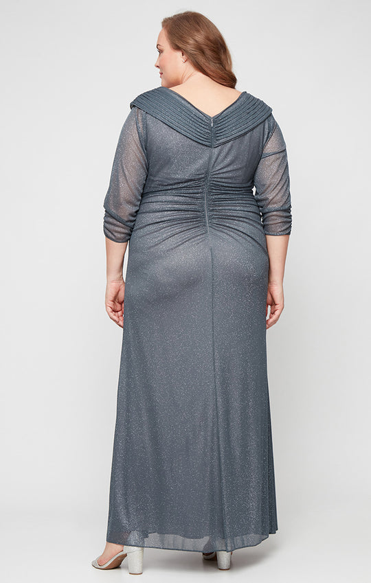 green emerald velvet dress Amazon.com: ASDW Plus Size Mother of The Bride Dresses for Wedding Guest  Long Pleated V-Neck Mother of Groom Dress Flutter Sleeve Black US2 :  Clothing, Shoes & Jewelry
