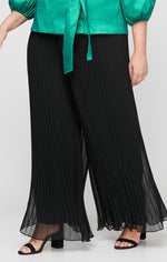 Plus Wide Leg Pleated Pant