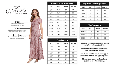 Size Chart – alexevenings.com