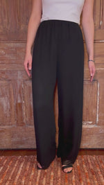 Straight Leg Chiffon Pant