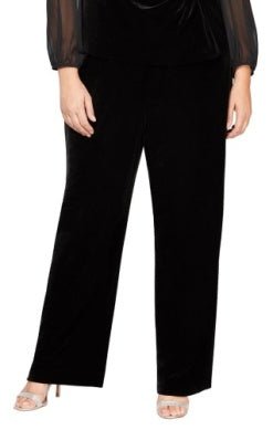 Plus Flat Front Pant - alexevenings.com