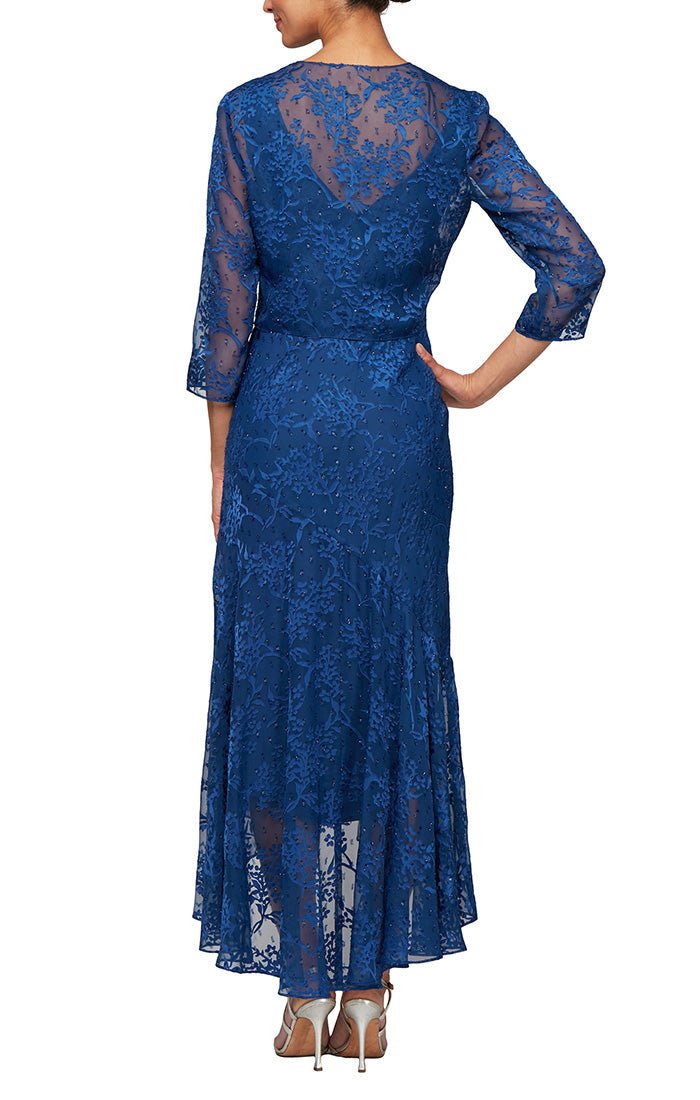 Elegant Empire Waist Mother Dress For Wedding With Applique Lace Sheer Crew  Neck Plus Size, 3/4 Full Sleeve, Perfect For Wedding Guests, Proms, And  Evening Wear From Chicweddings, $95.48 | DHgate.Com